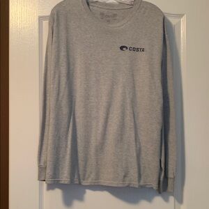 Costa Light Gray Long Sleeve Tee
